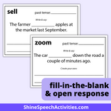 Past Tense Regular & Irregular Verbs