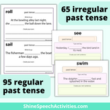 BUNDLE Past Tense Regular & Irregular Verbs