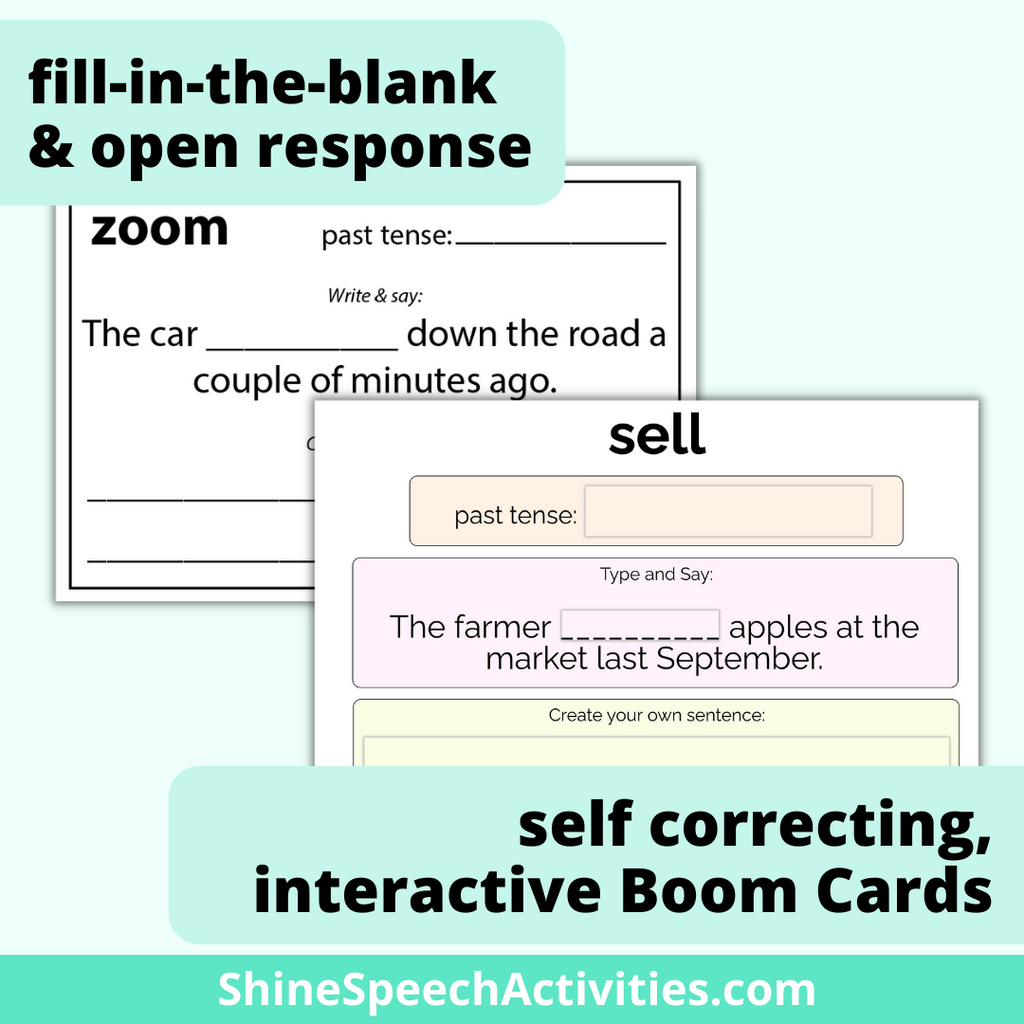 BUNDLE Past Tense Regular & Irregular Verbs