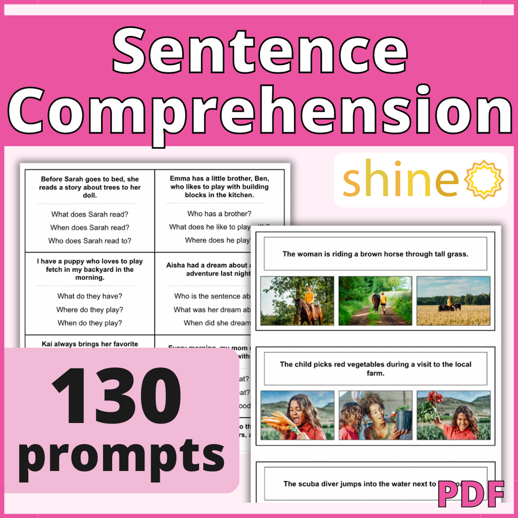 Sentence Comprehension & Language Comprehension
