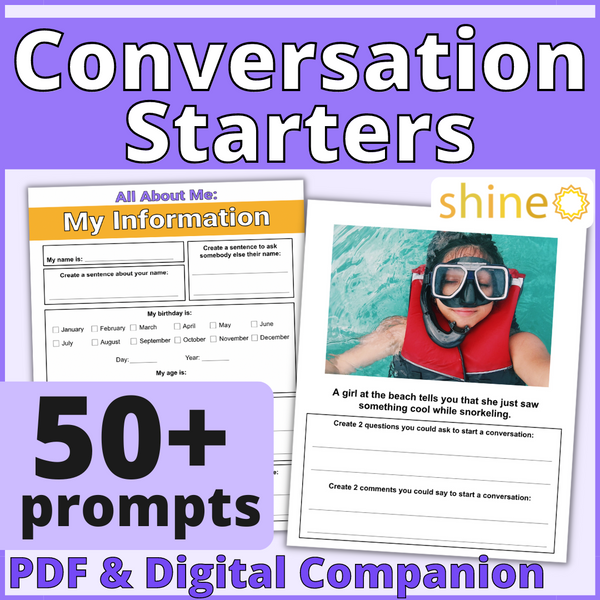 Conversation Starters – Shine Speech Activities