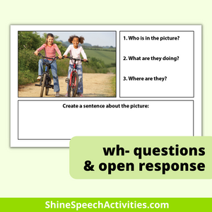 Expanding Language with Wh Questions and Real Pictures