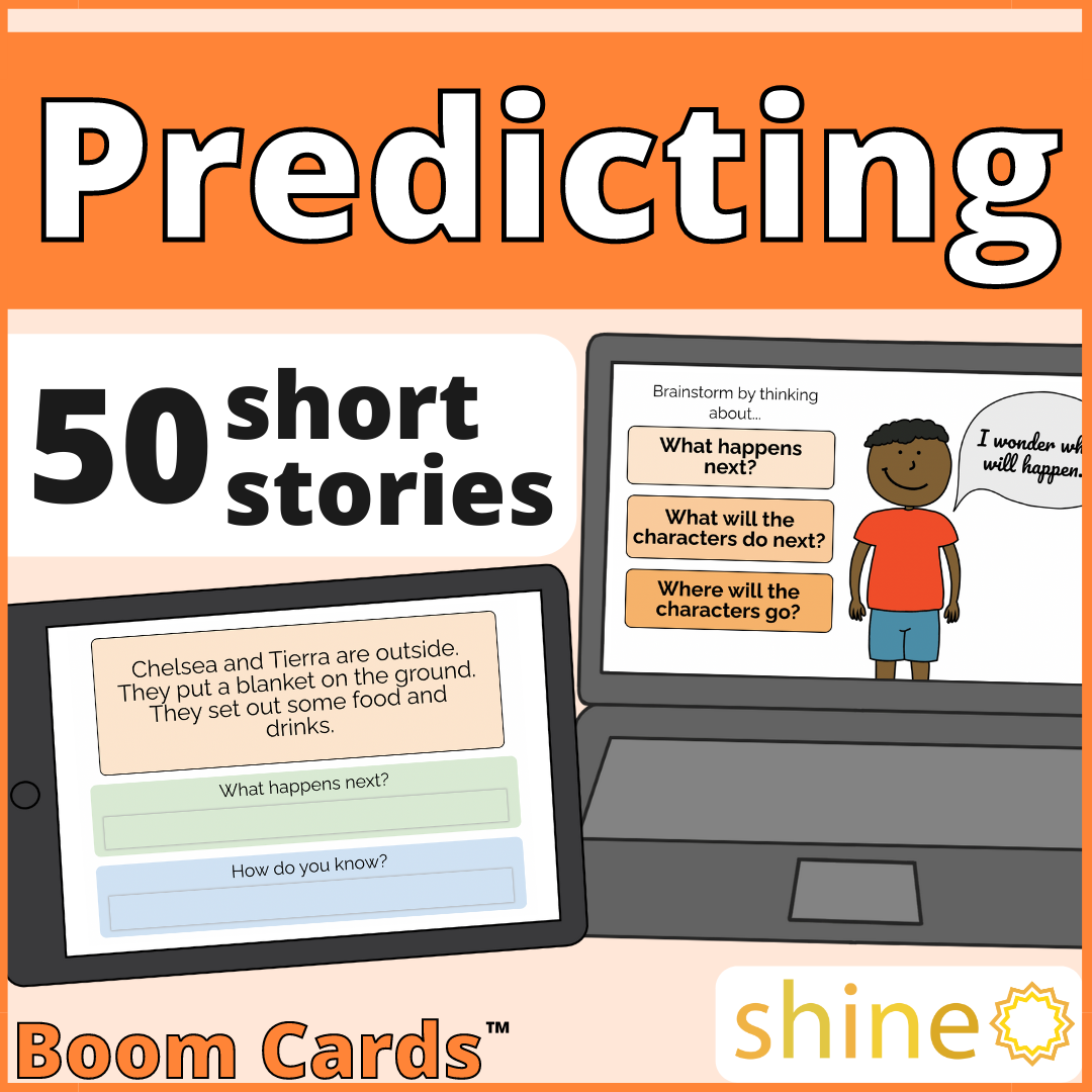 Predicting Question Wh- Questions & Short Stories – Shine Speech Activities