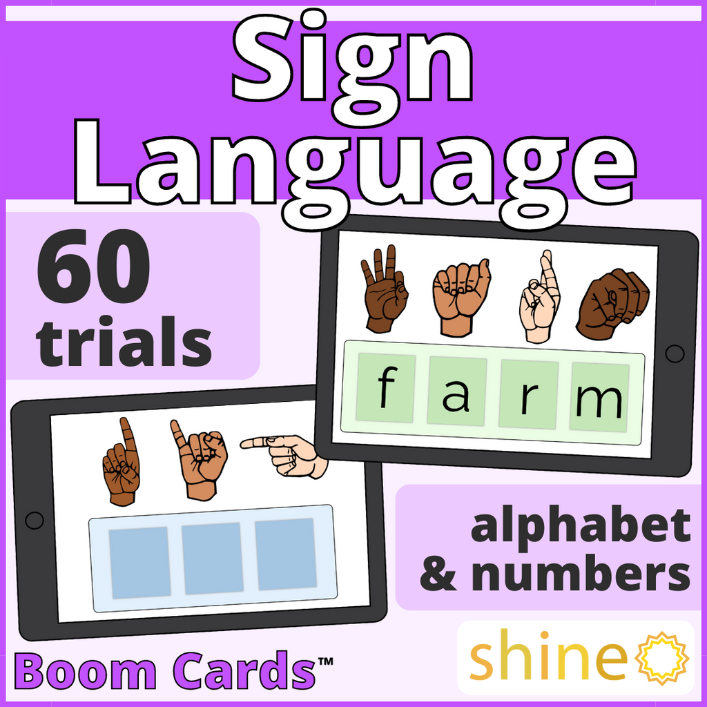 ASL American Sign Language – Shine Speech Activities